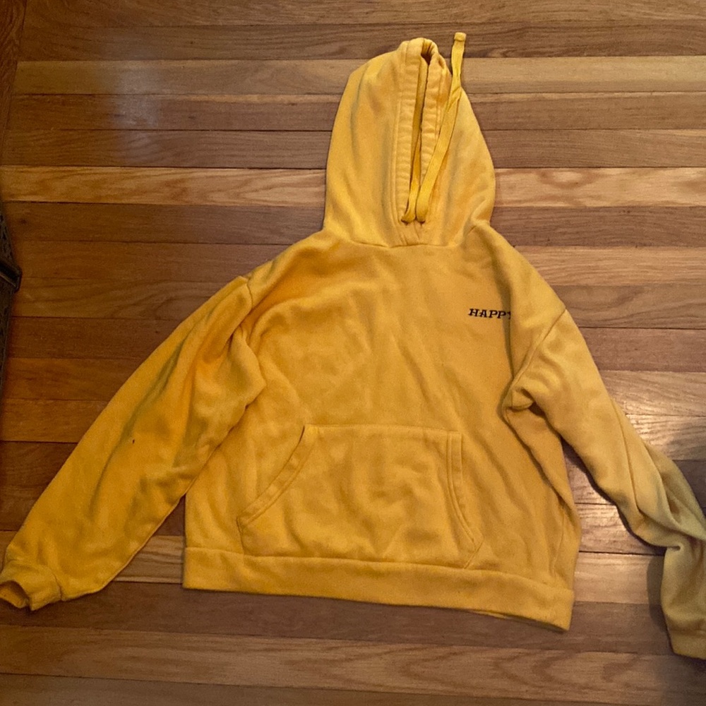 Sweatshirt Crop Top “Happy”